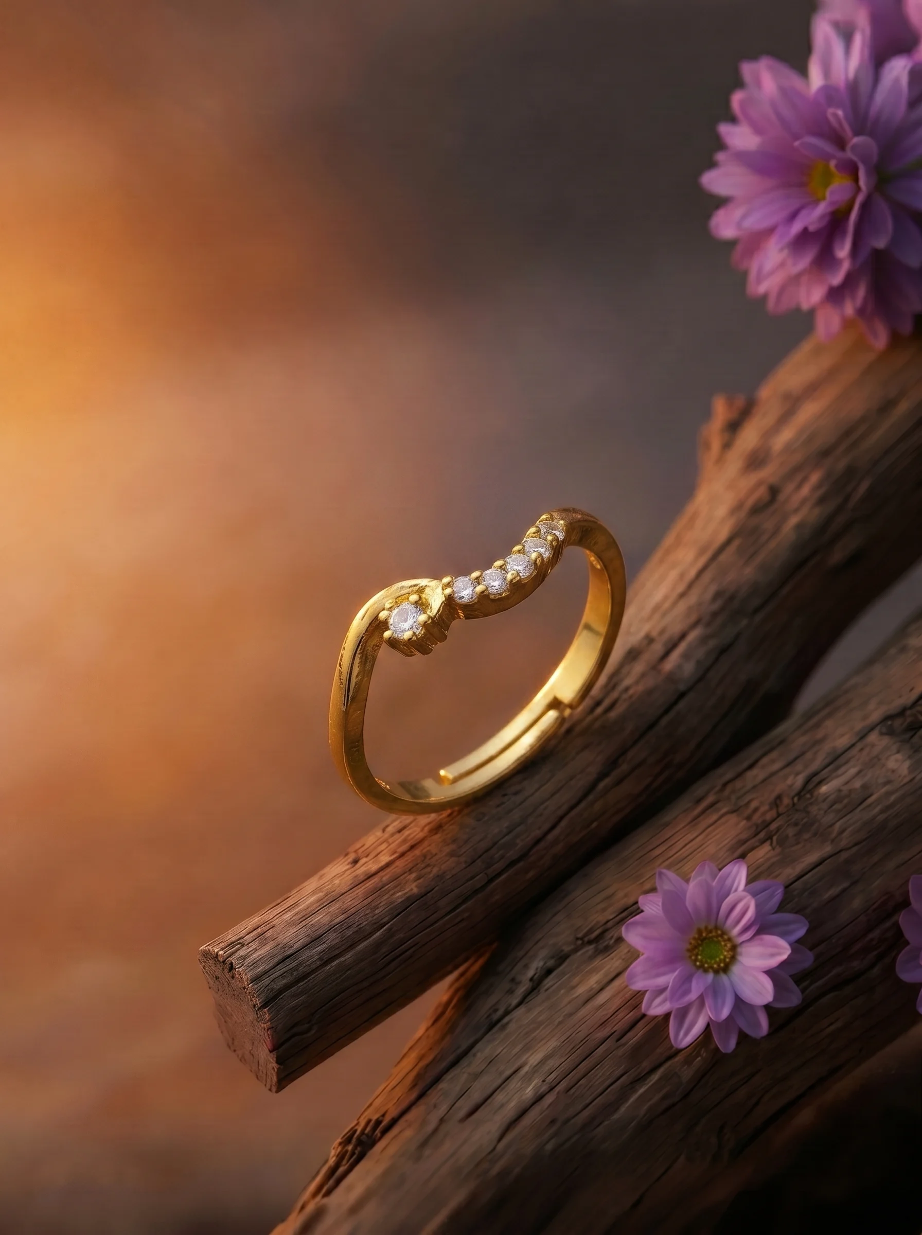 Gold Band Ring - Image 5