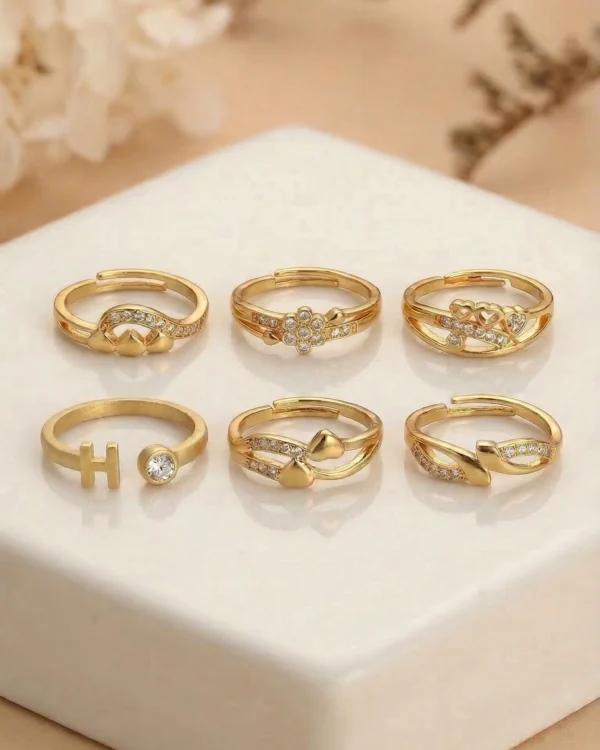 Love Heart Gold Ring