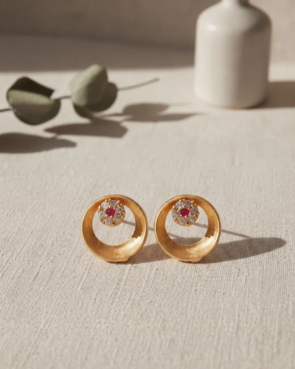 Floral Gold Earrings