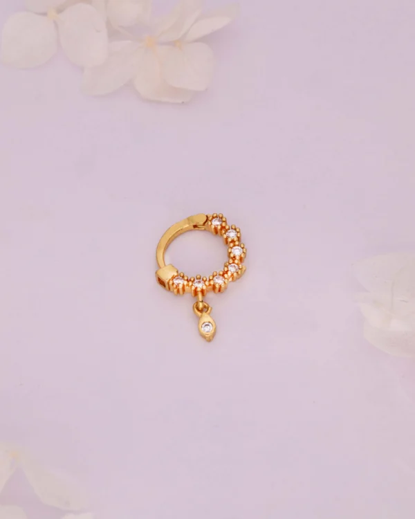 Designer Gold Nose Pin