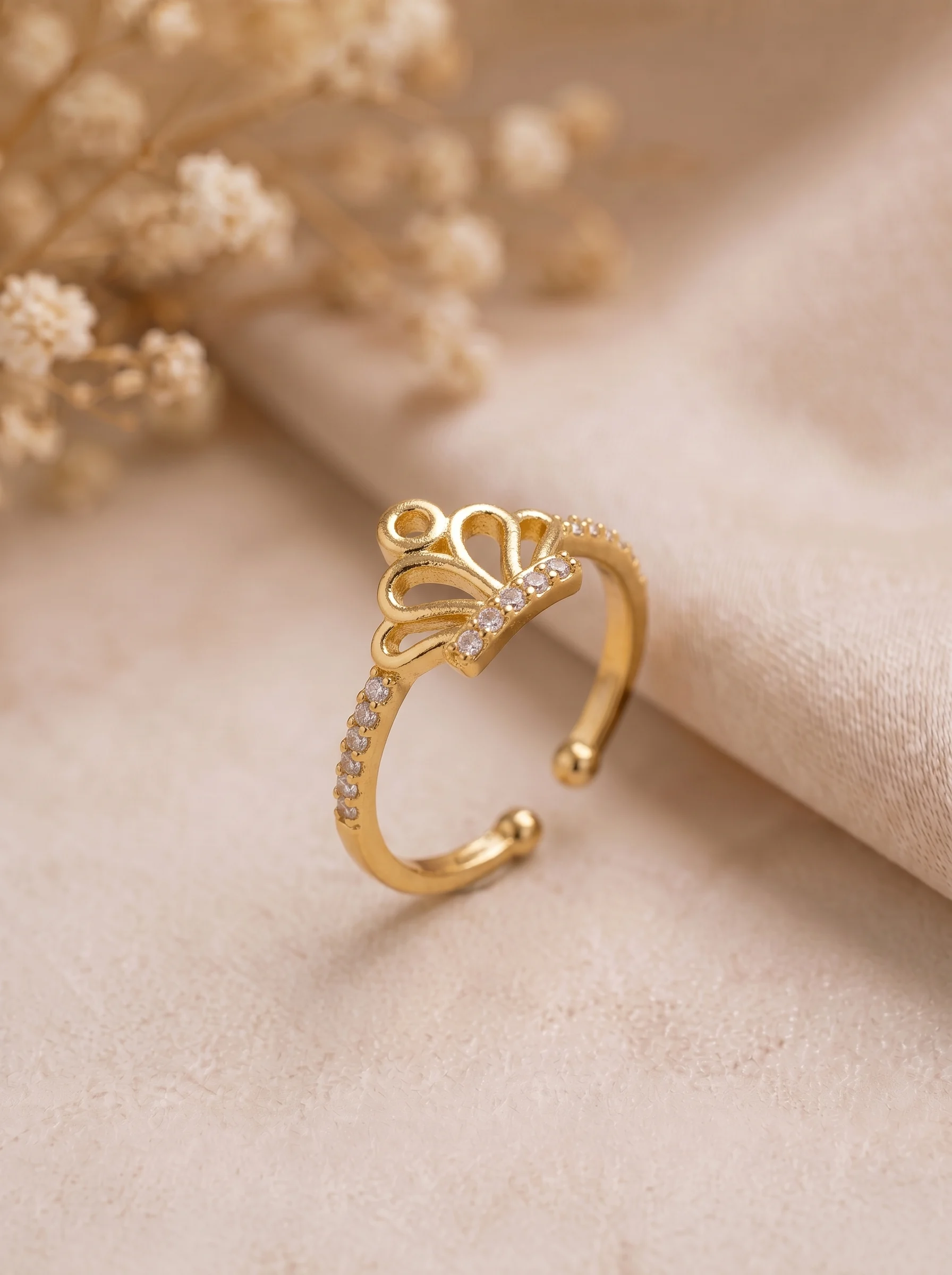 Royal Crown Adjustable Ring