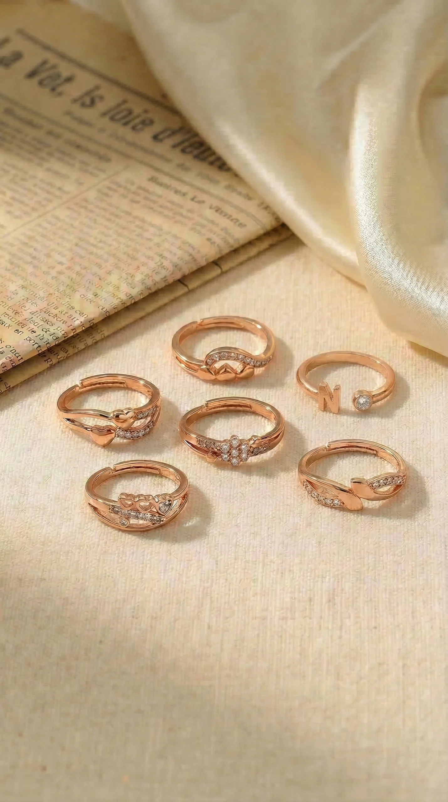 Stylish Rose Gold Ring - Image 3