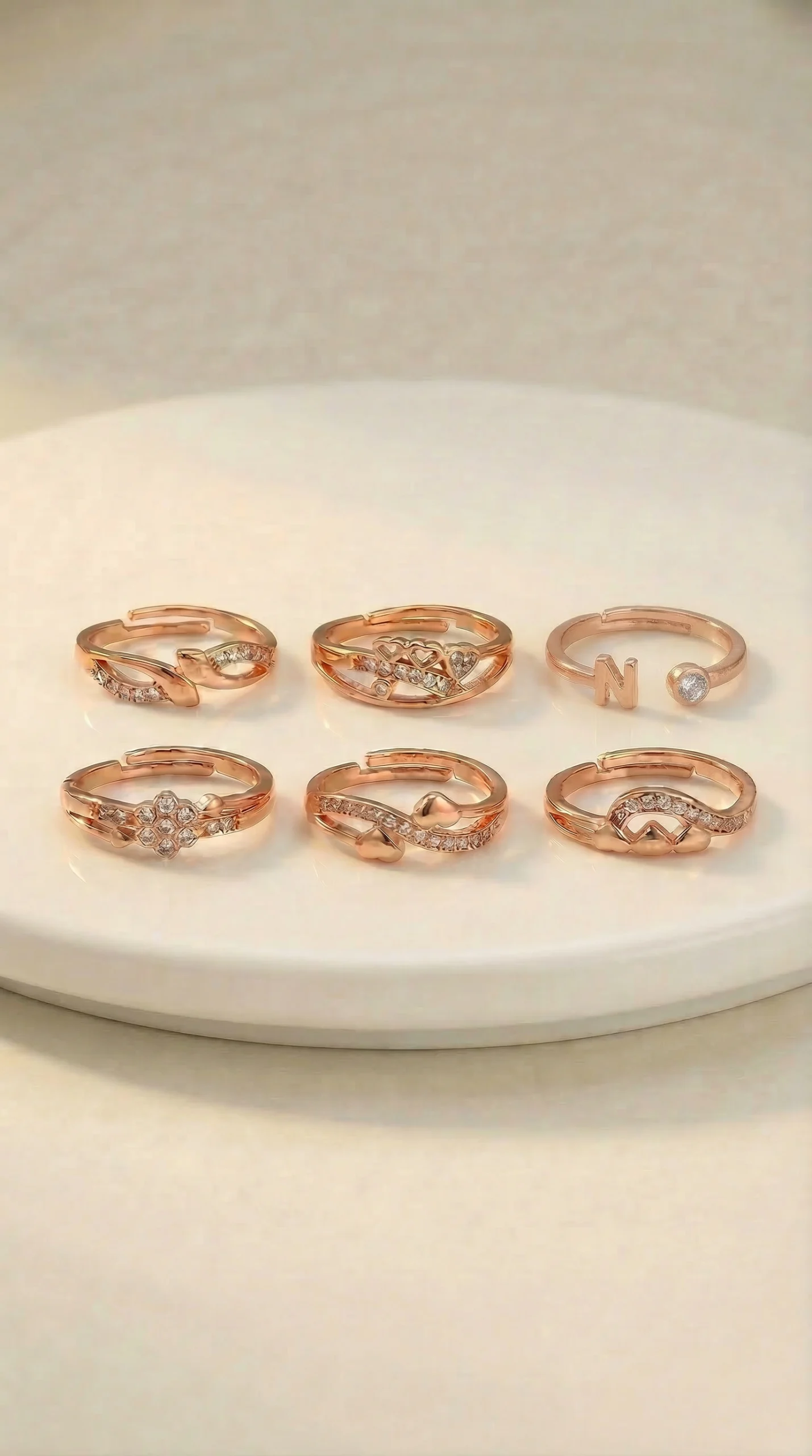 Stylish Rose Gold Ring - Image 5