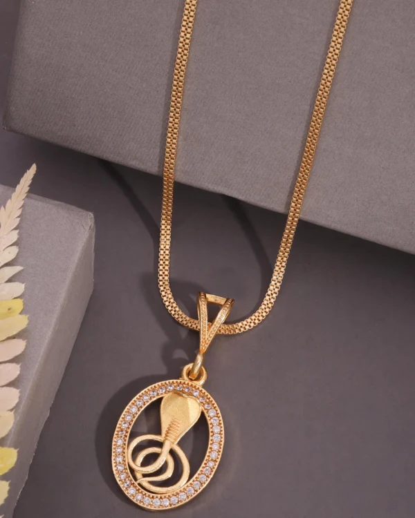 Daily Wear Gold Pendant Chain