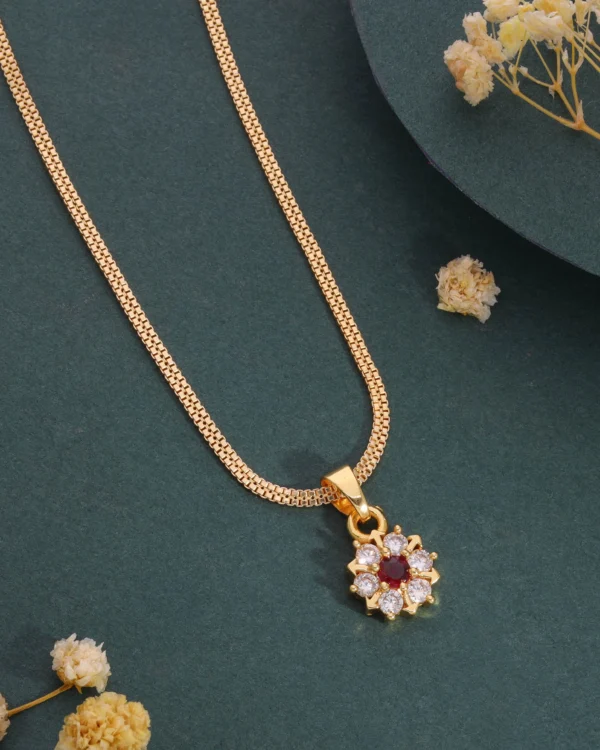 Contemporary Gold Pendant