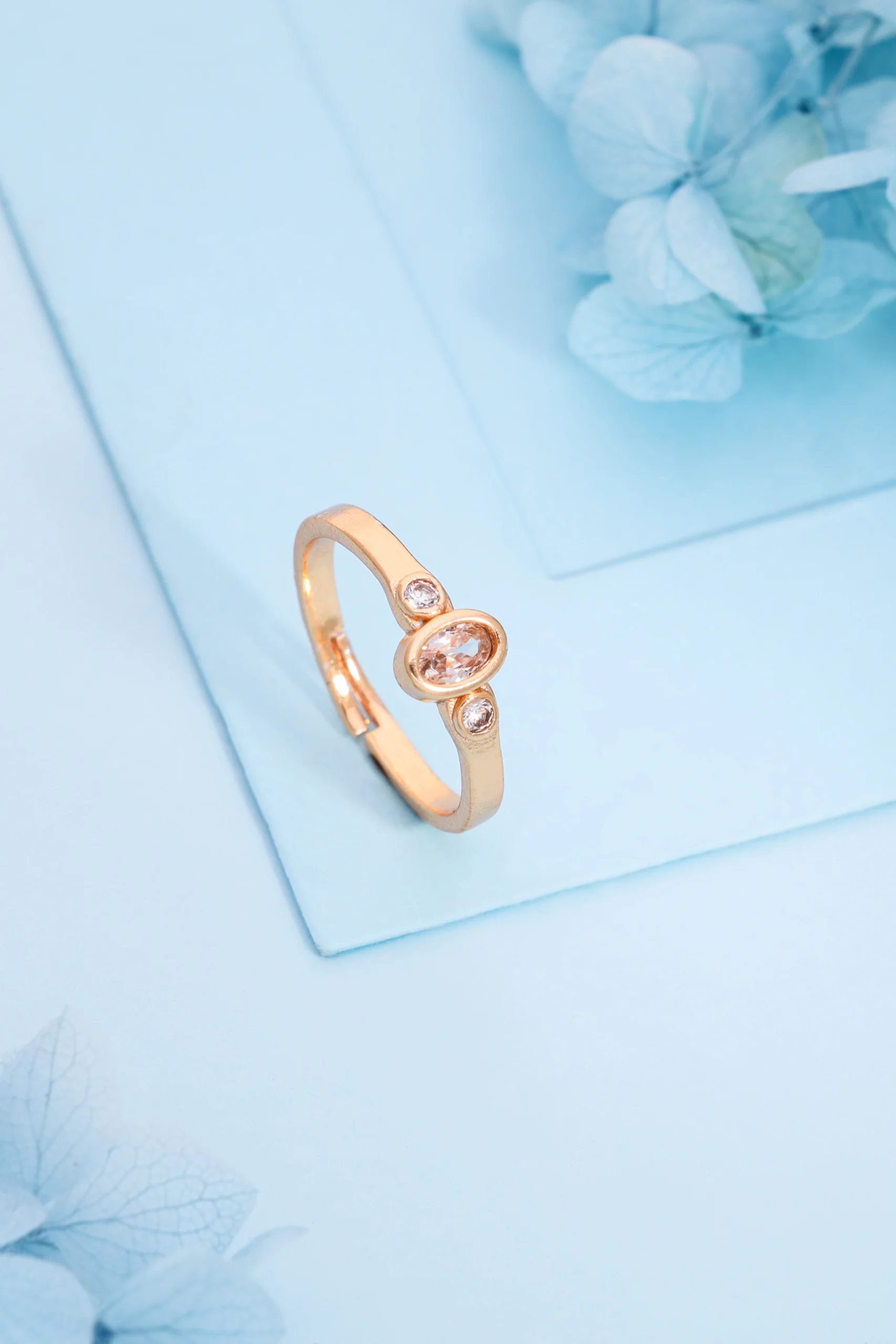 Contemporary Rose Gold Ring