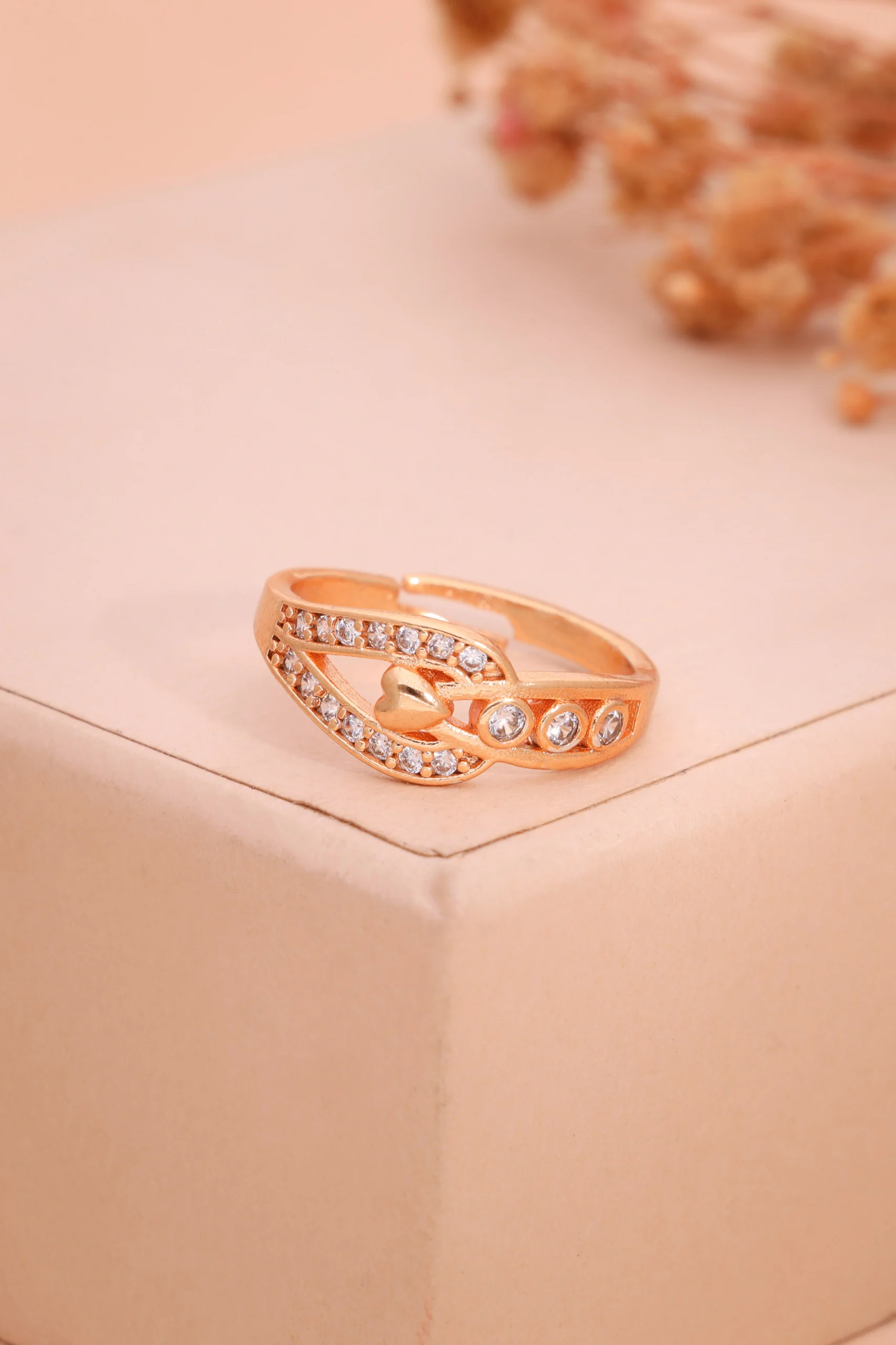 Opulent Rose Gold Ring