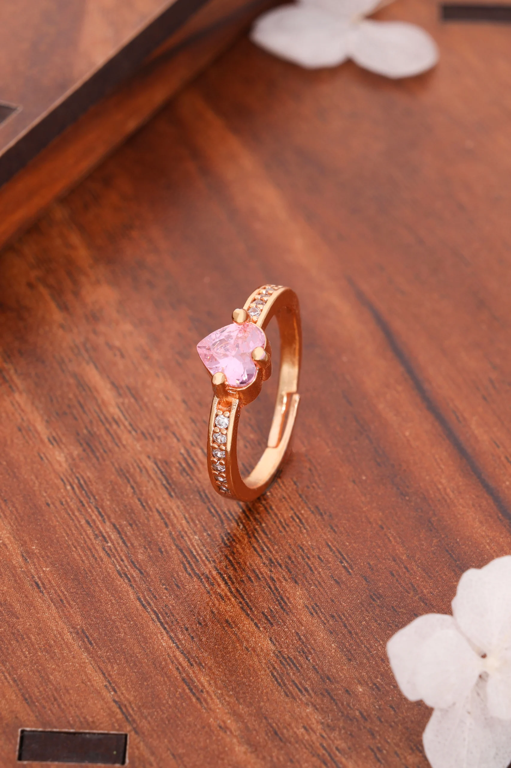 Designer Rose Gold Ring - Image 6