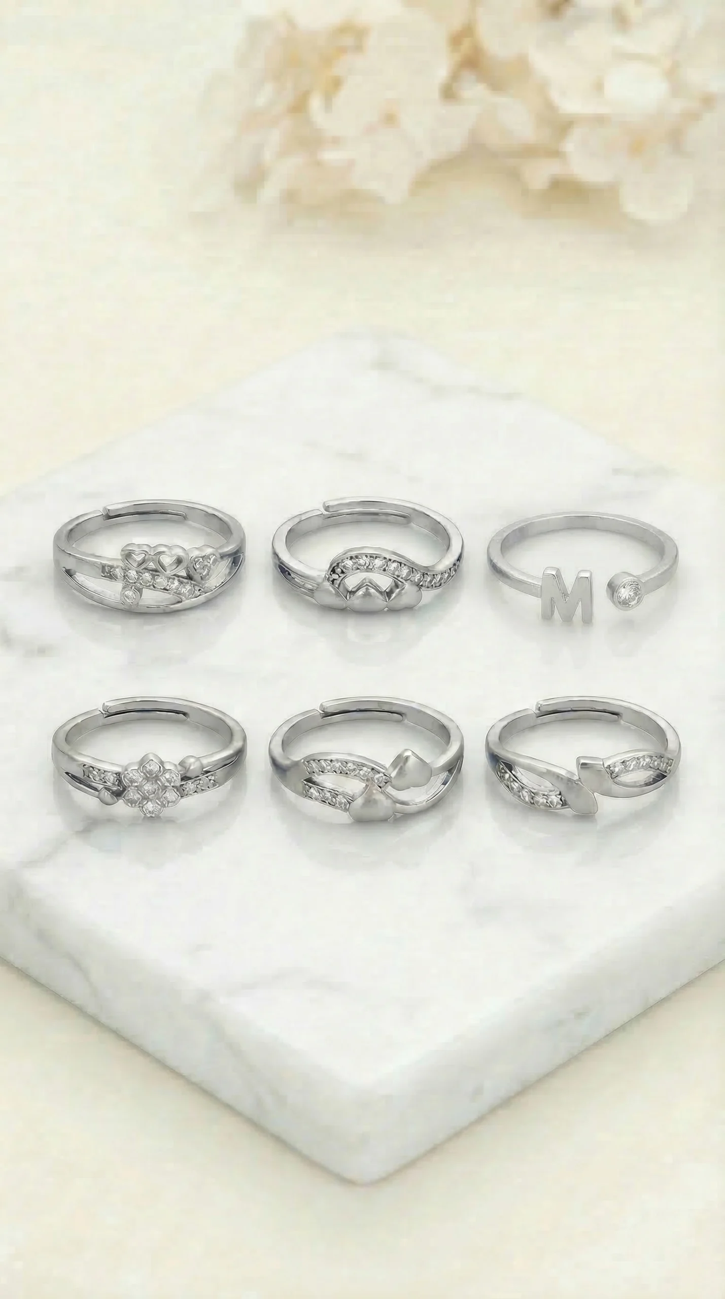 Modern Silver Ring - Image 6