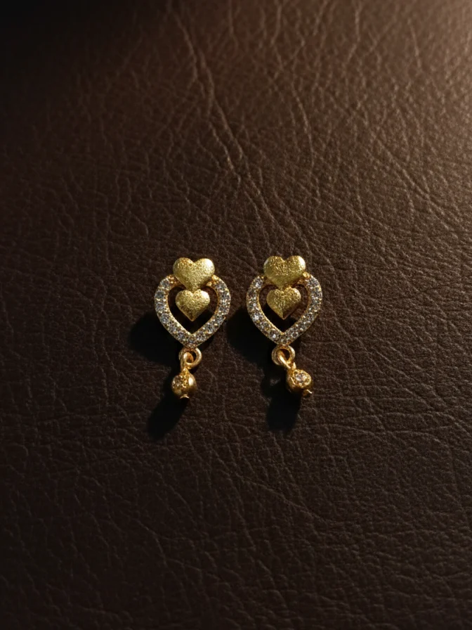 Designer Gold Earrings - Image 2