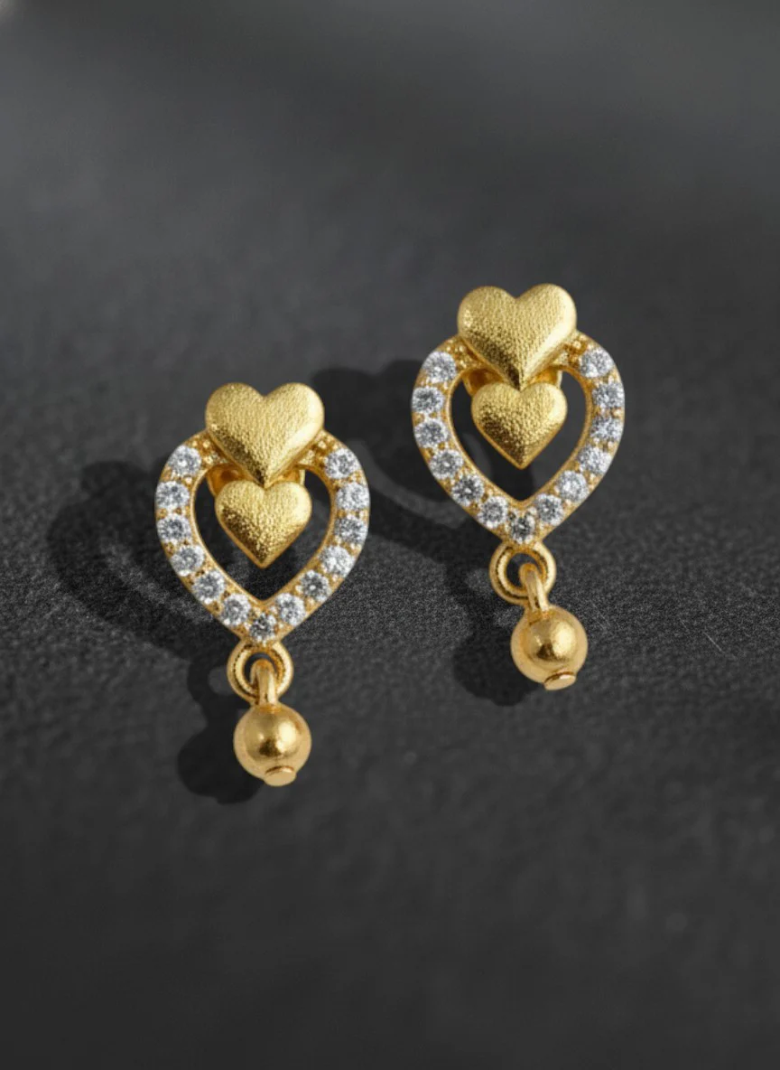 Designer Gold Earrings - Image 3