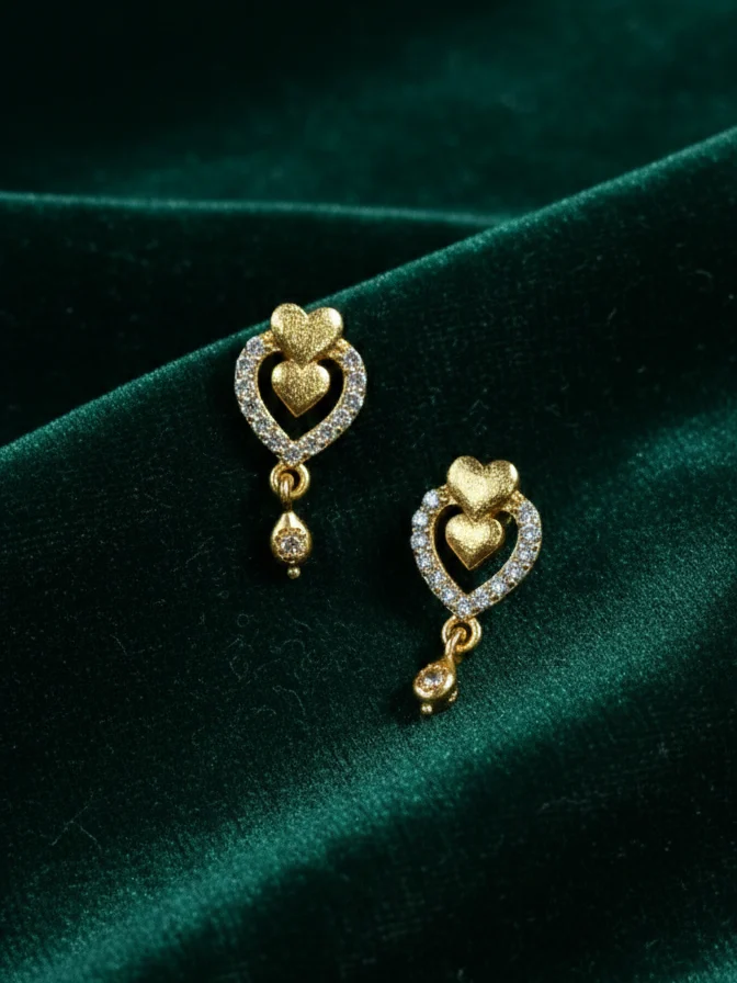 Designer Gold Earrings - Image 4