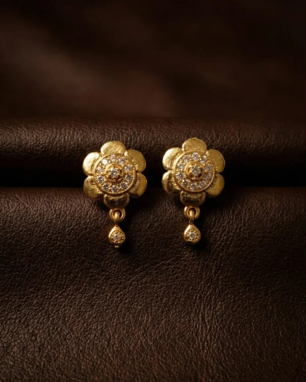 Floral Gold Earrings