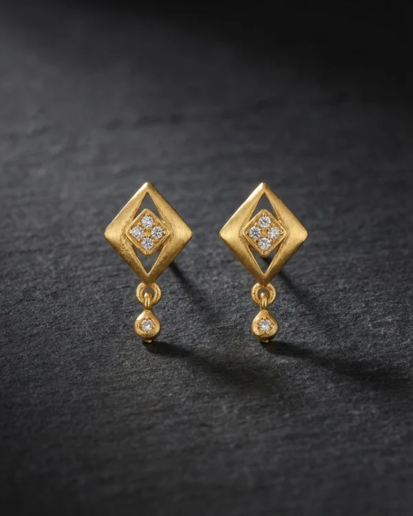 Modern Gold Earrings