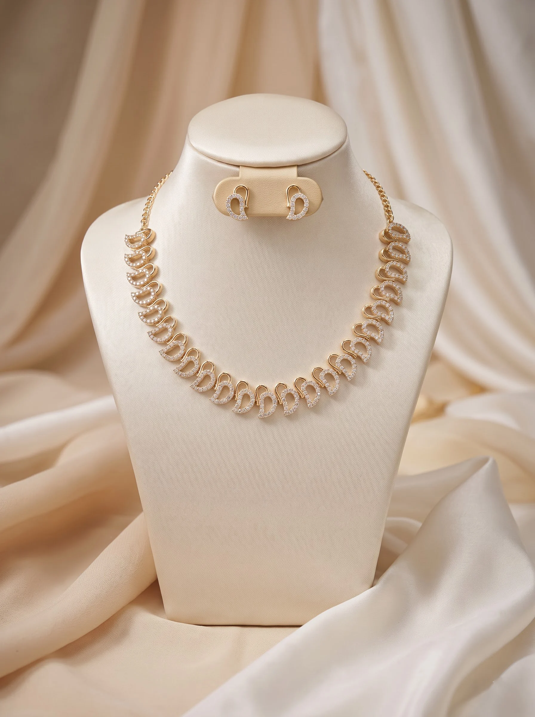 Elegant Gold Jewellery Set - Image 9