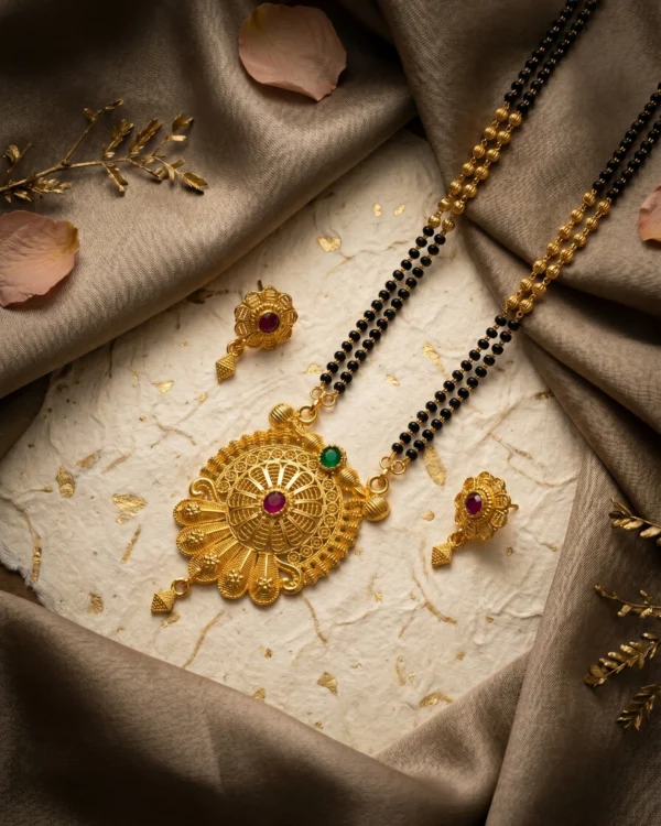 Traditional Gold-Plated Mangalsutra Set