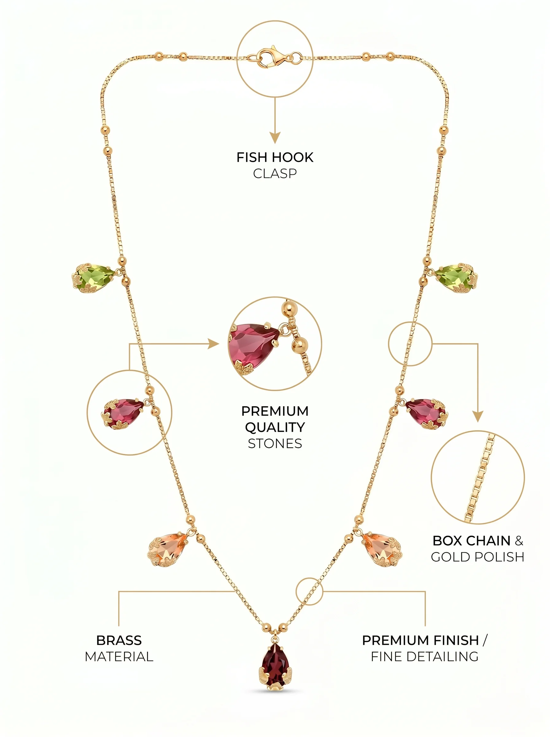 Modern Gold Necklace - Image 7