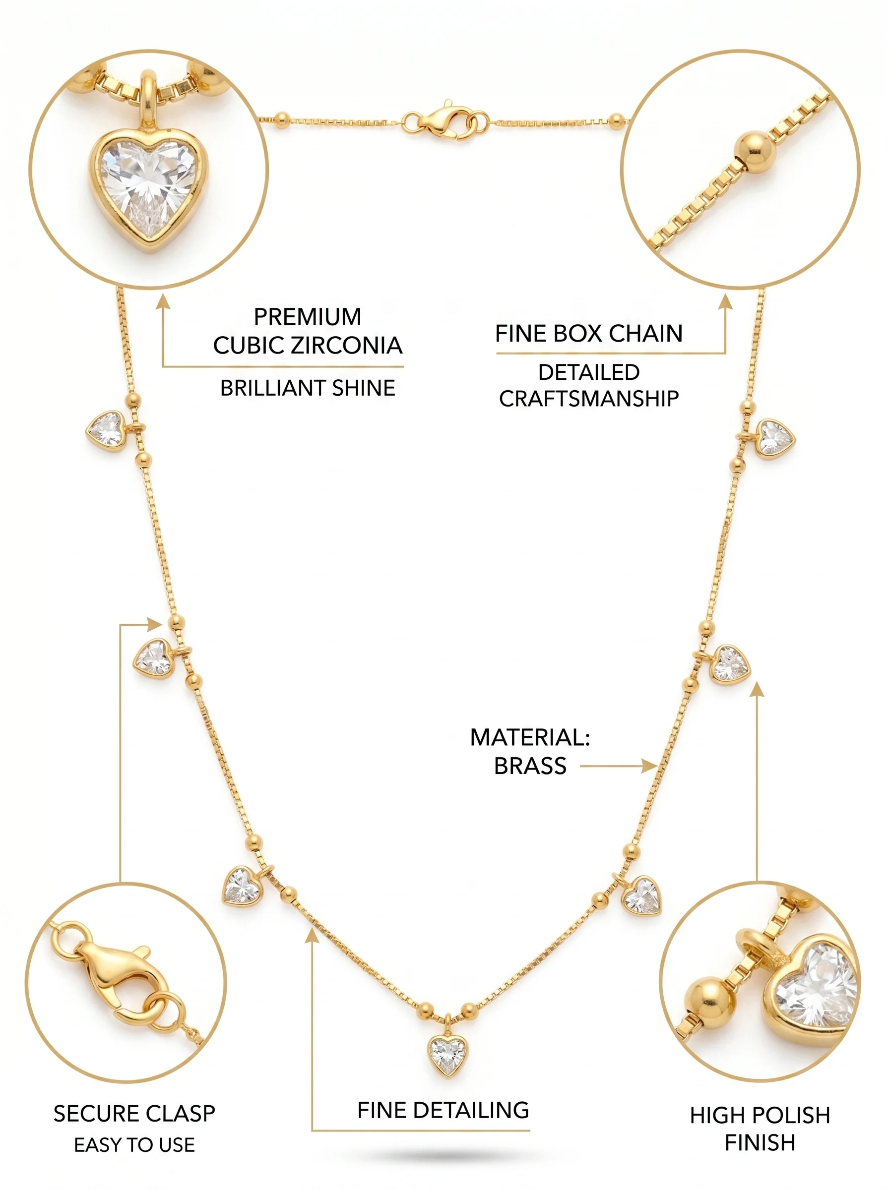 Stylish Gold Necklace - Image 7