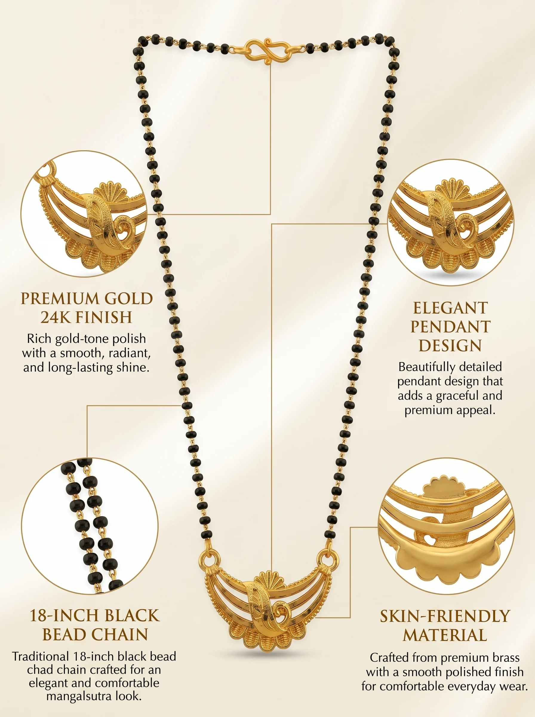 Gold Pendant Traditional Mangalsutra - Image 7