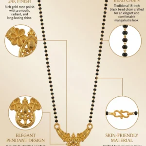 Designer Gold Pendant Mangalsutra