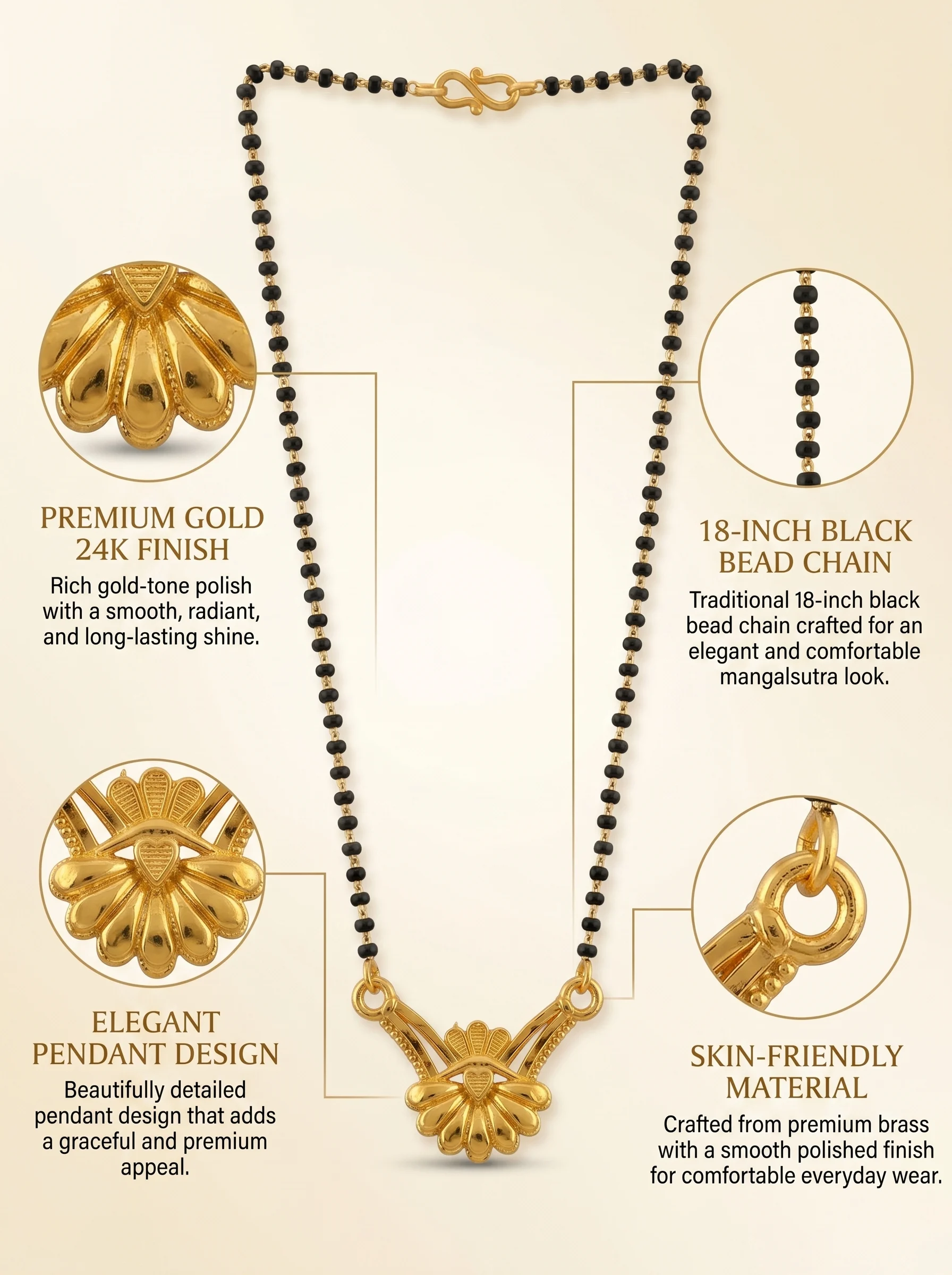 Everyday Gold Mangalsutra Necklace - Image 7