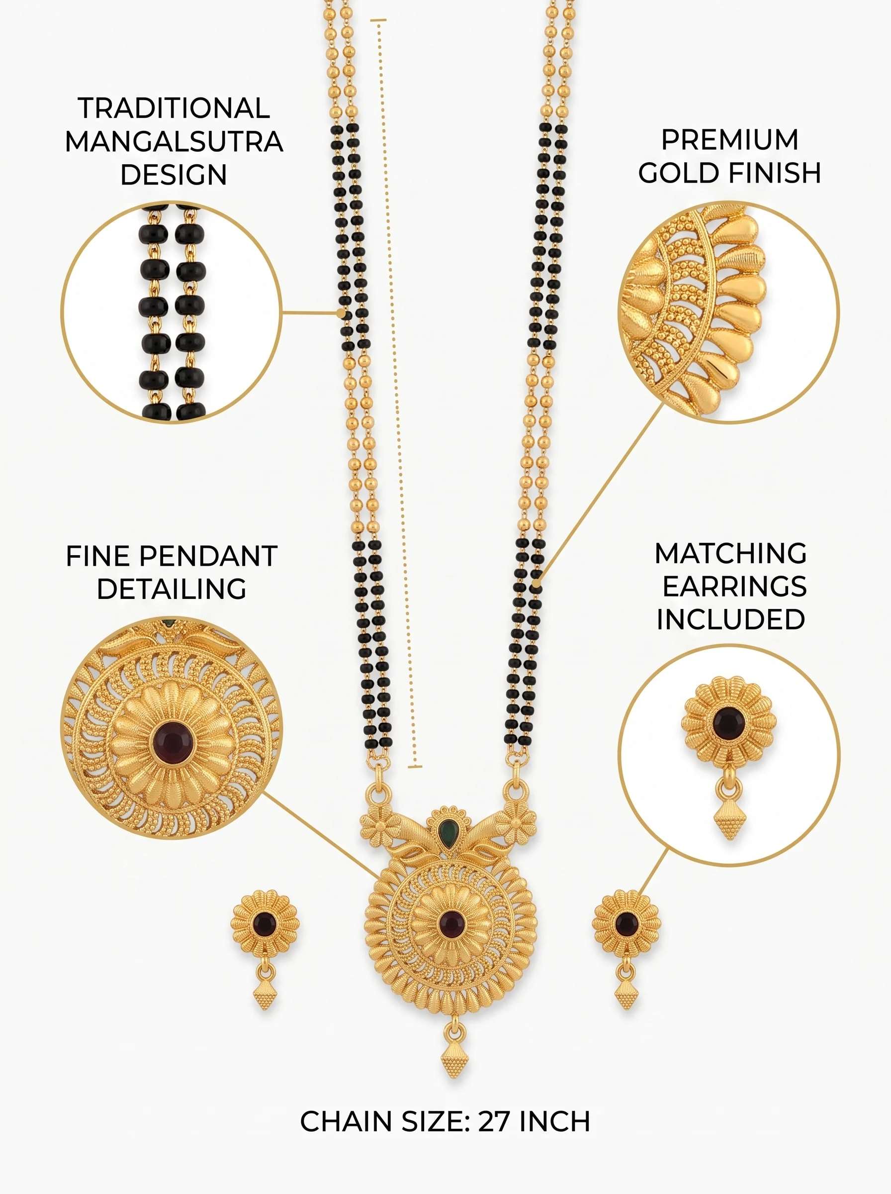 Royal Antique Mangalsutra Set - Image 7