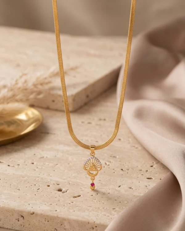 Royal Lotus Designer Pendant Chain