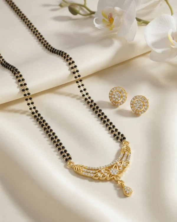Elegant Gold Mangalsutra Set