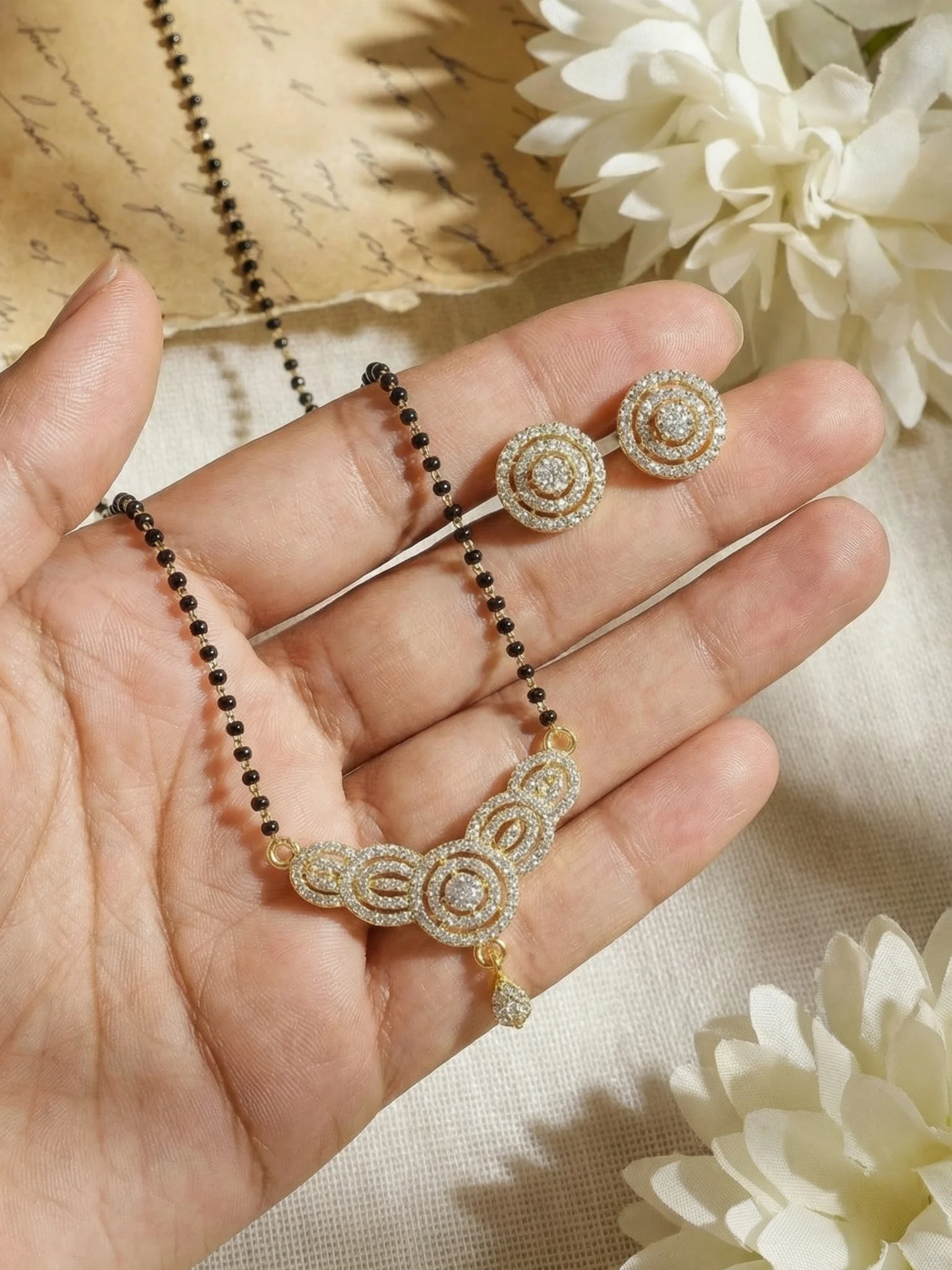 Modern Single Bead Mangalsutra
