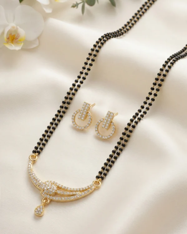 Designer Black Bead Mangalsutra