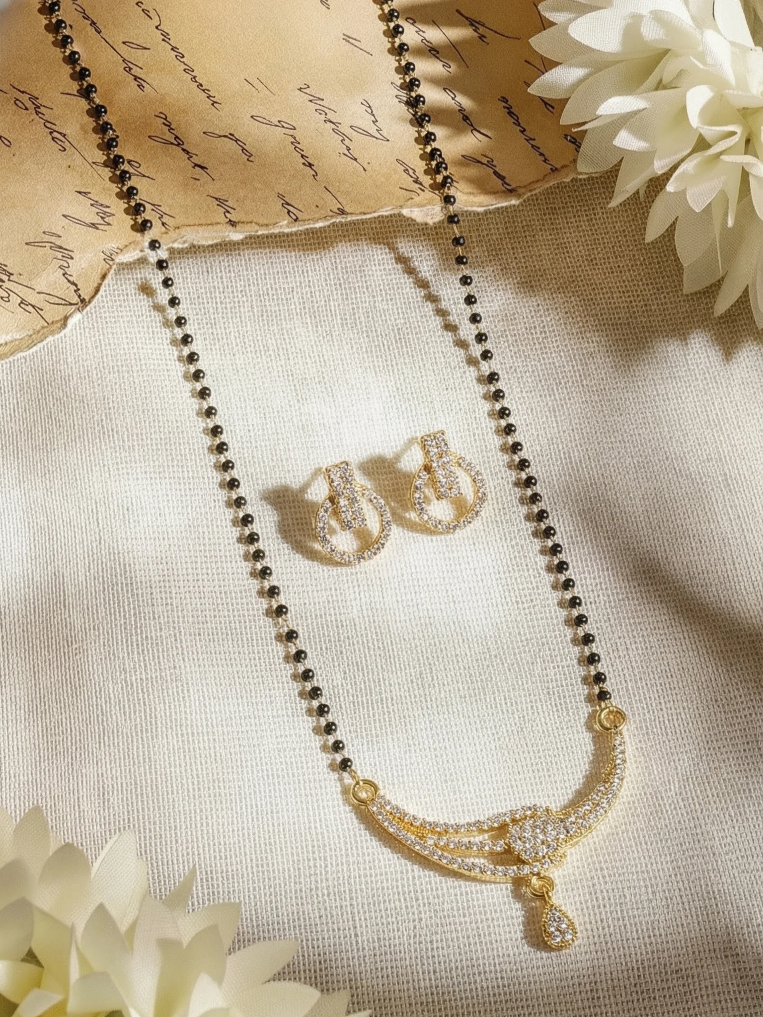Modern Gold Mangalsutra Set - Image 6