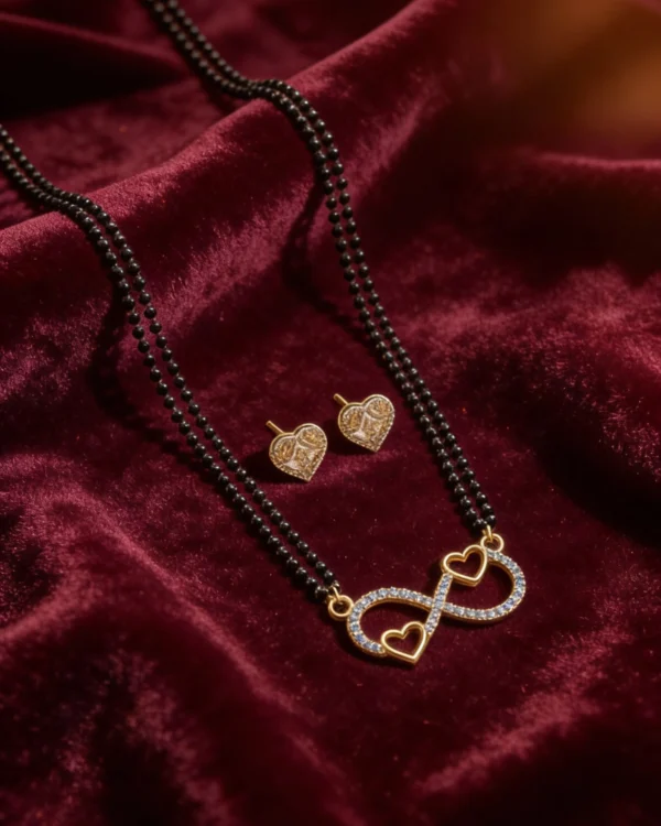 Royal Floral Gold Mangalsutra Set