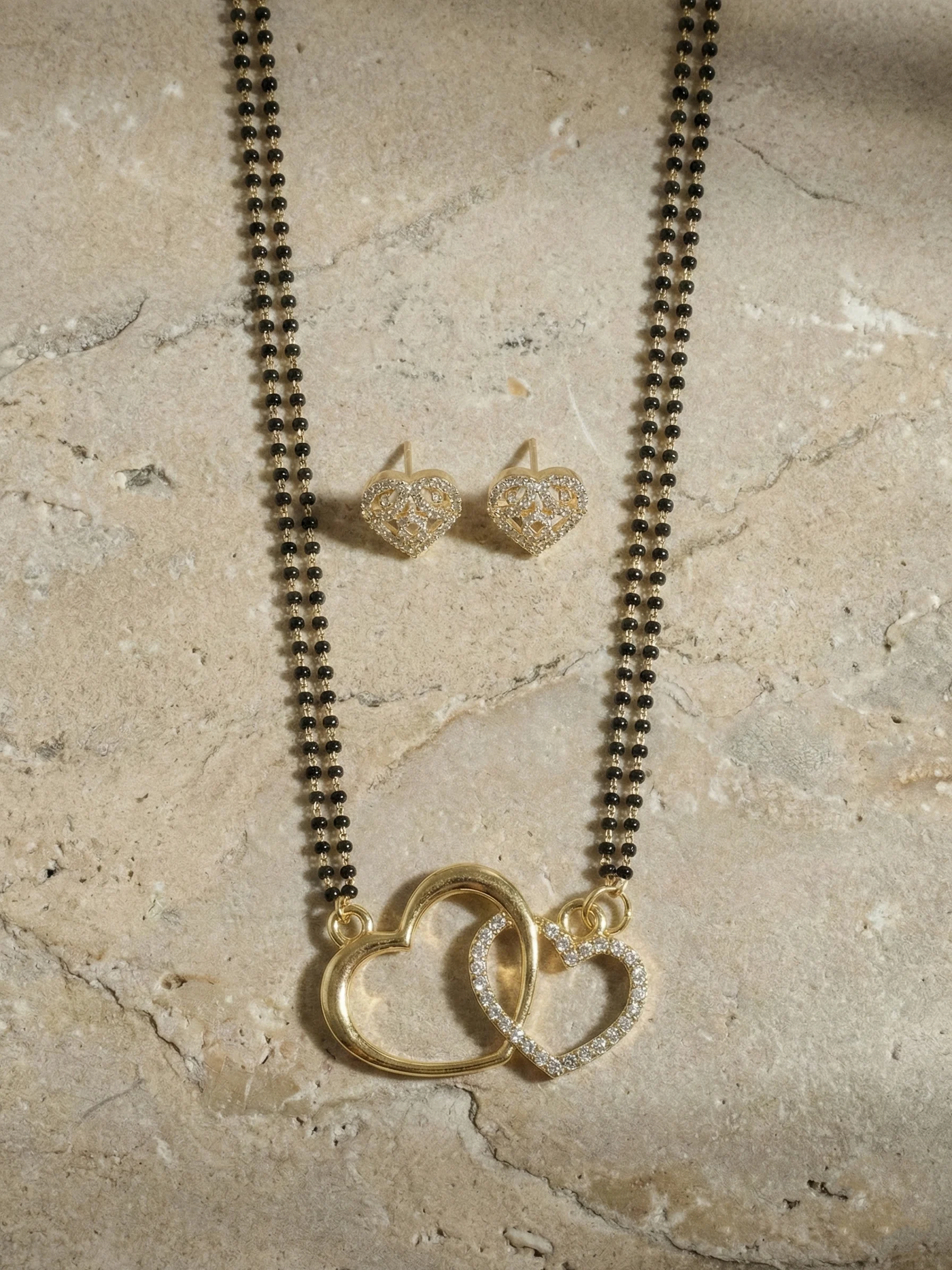 Sparkle Floral Mangalsutra Set - Image 2