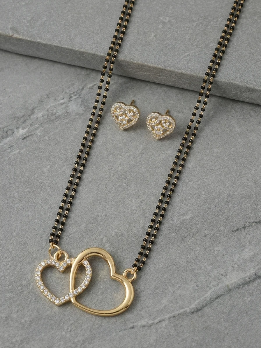 Sparkle Floral Mangalsutra Set - Image 5