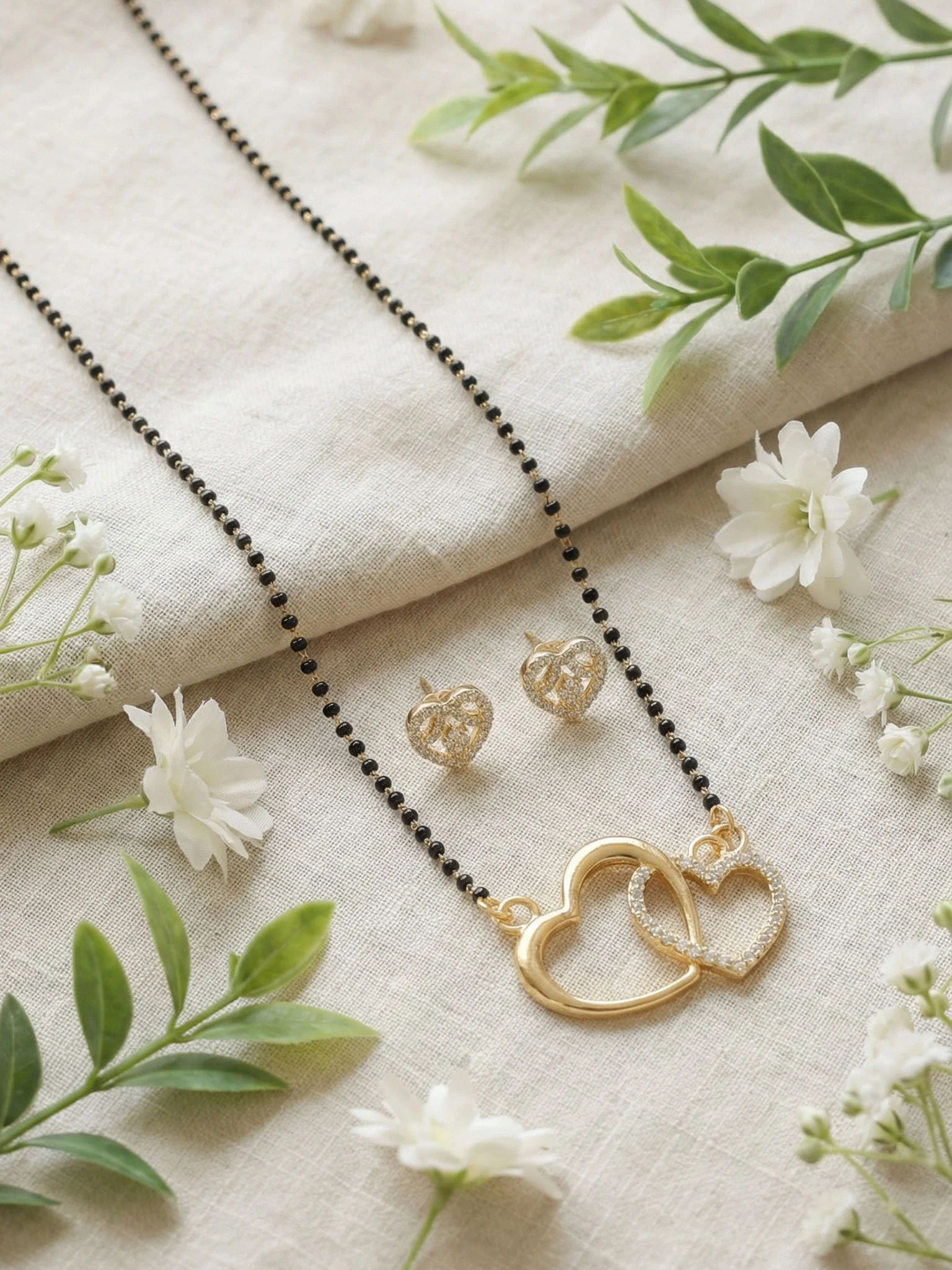 Modern Gold Mangalsutra Set - Image 2