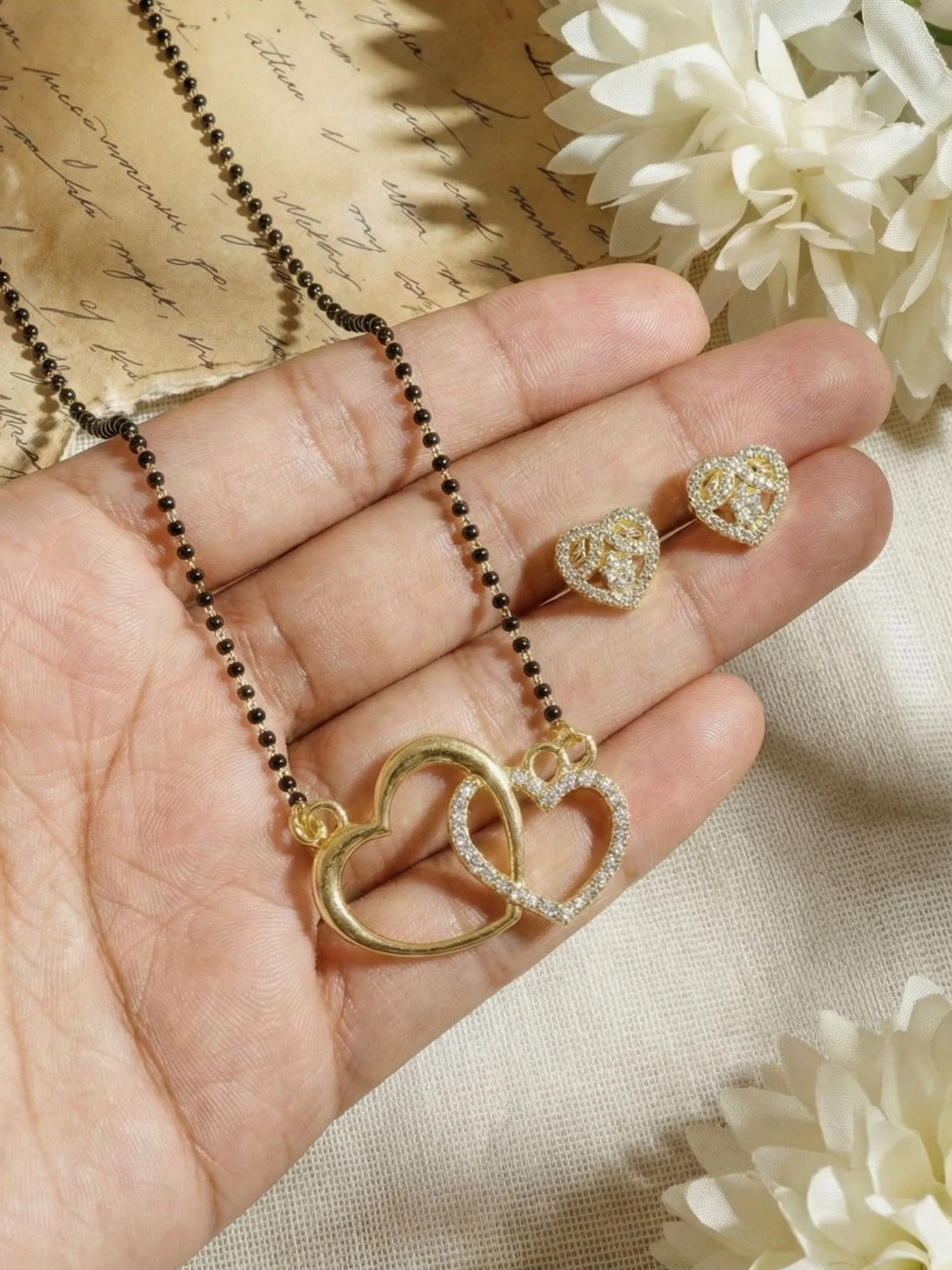 Modern Gold Mangalsutra Set - Image 5