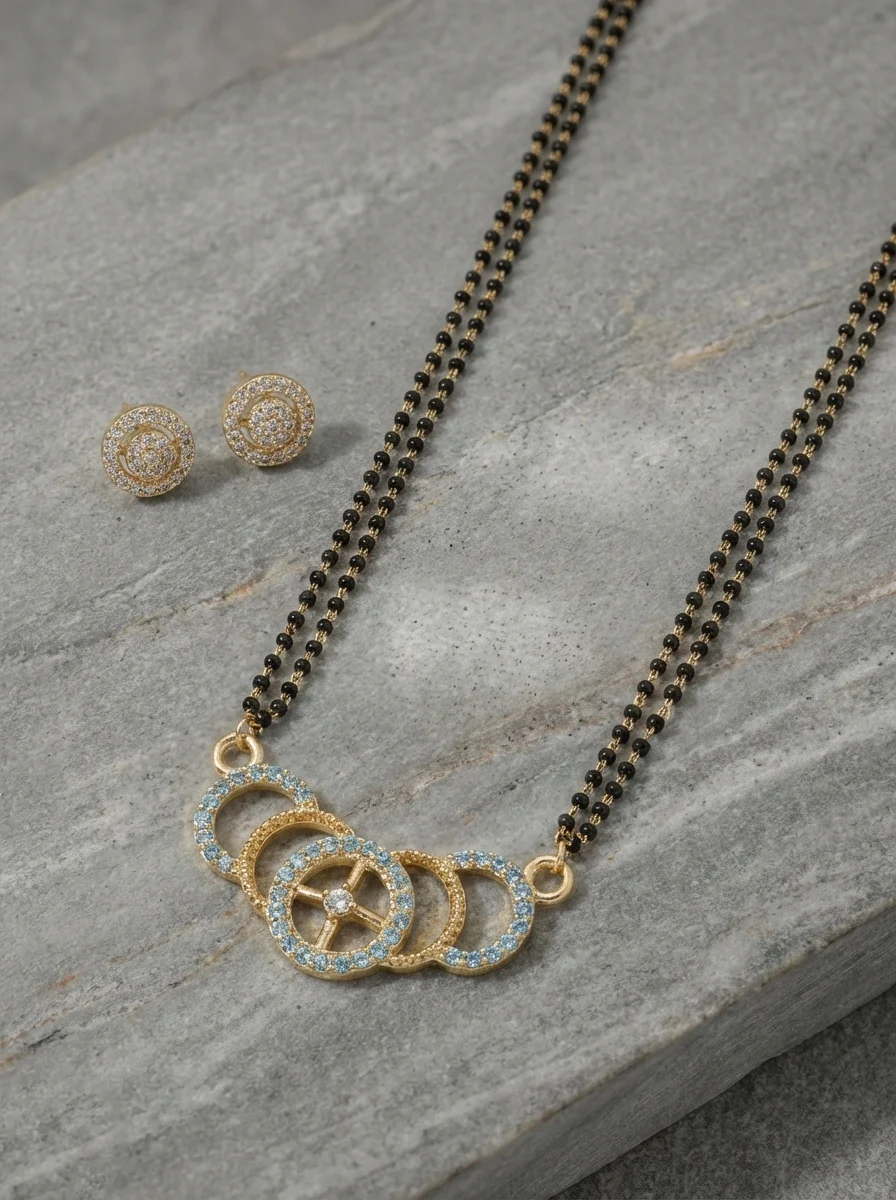 Premium Stone Gold Mangalsutra
