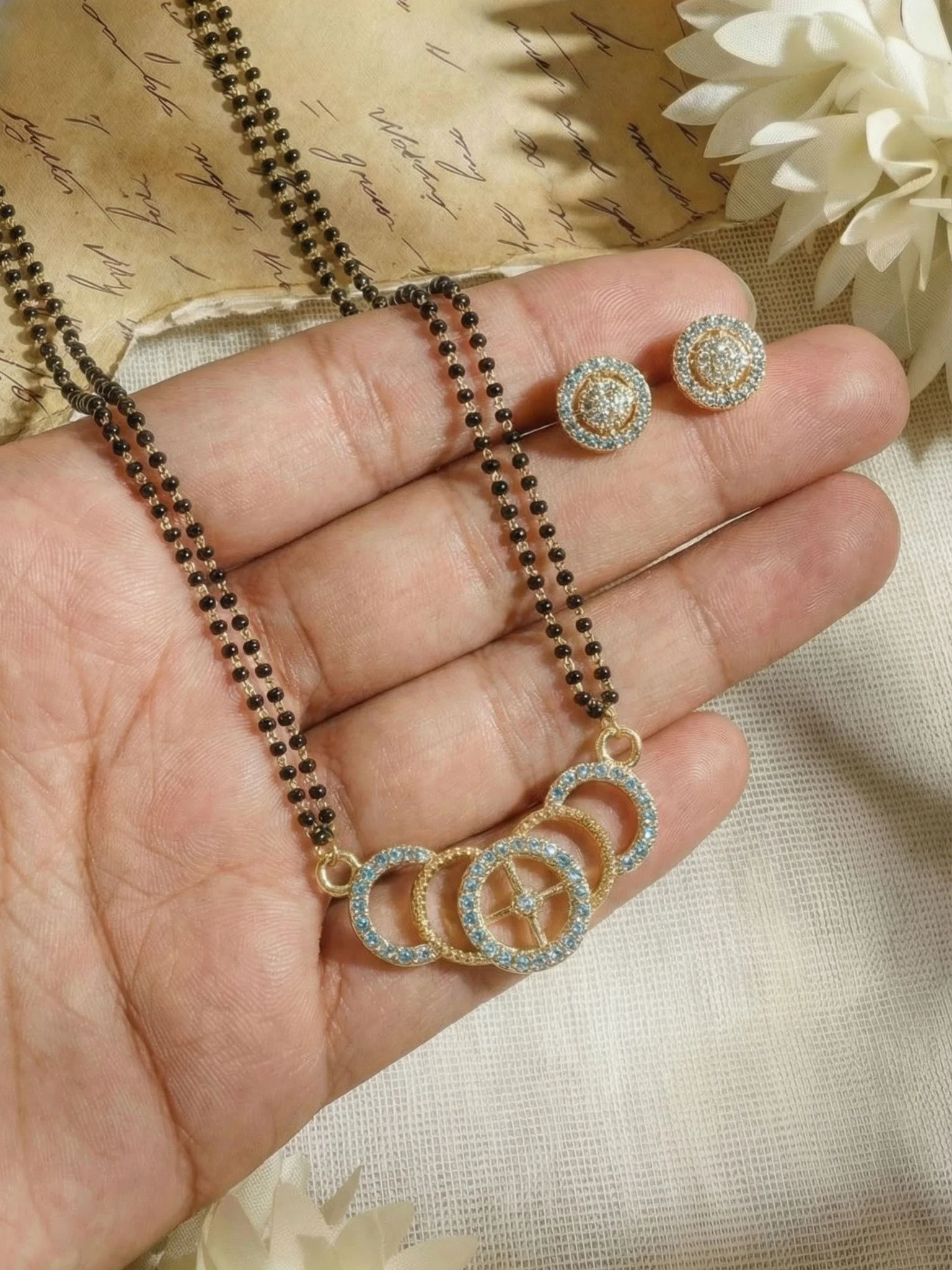 Premium Stone Gold Mangalsutra - Image 3