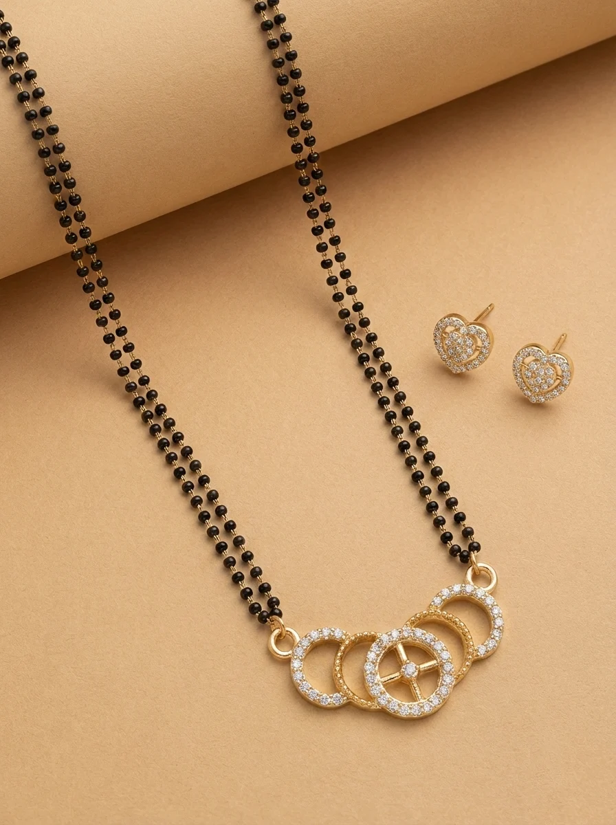 Premium Stone Gold Mangalsutra - Image 4