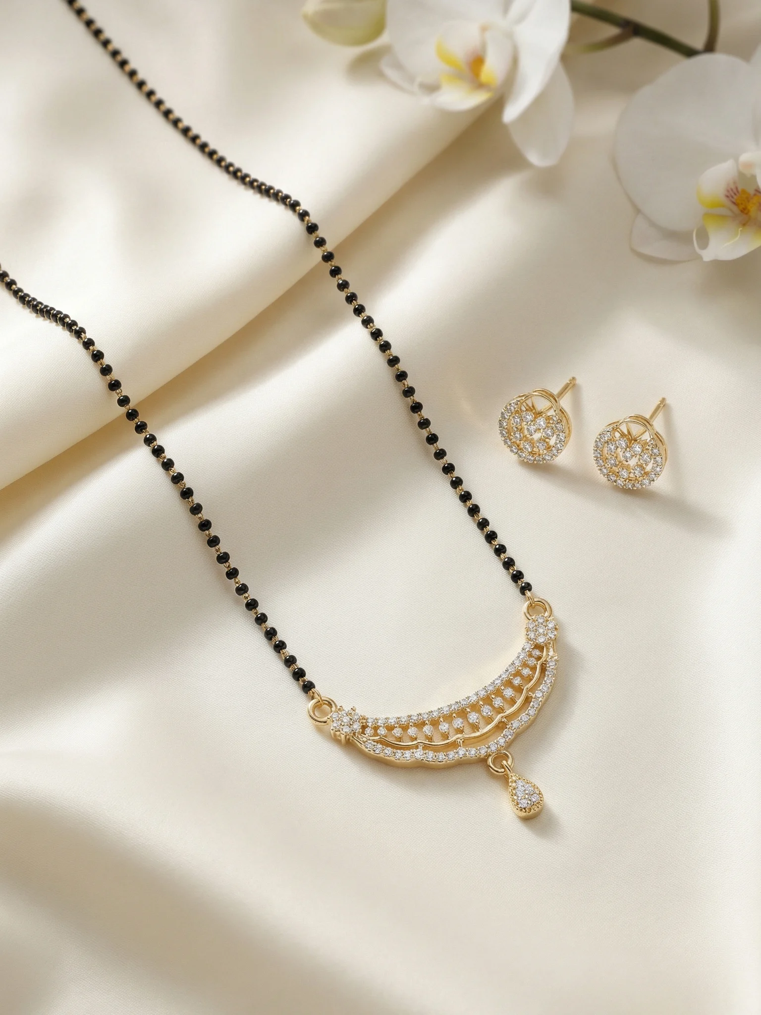 Stone Studded Mangalsutra - Image 2