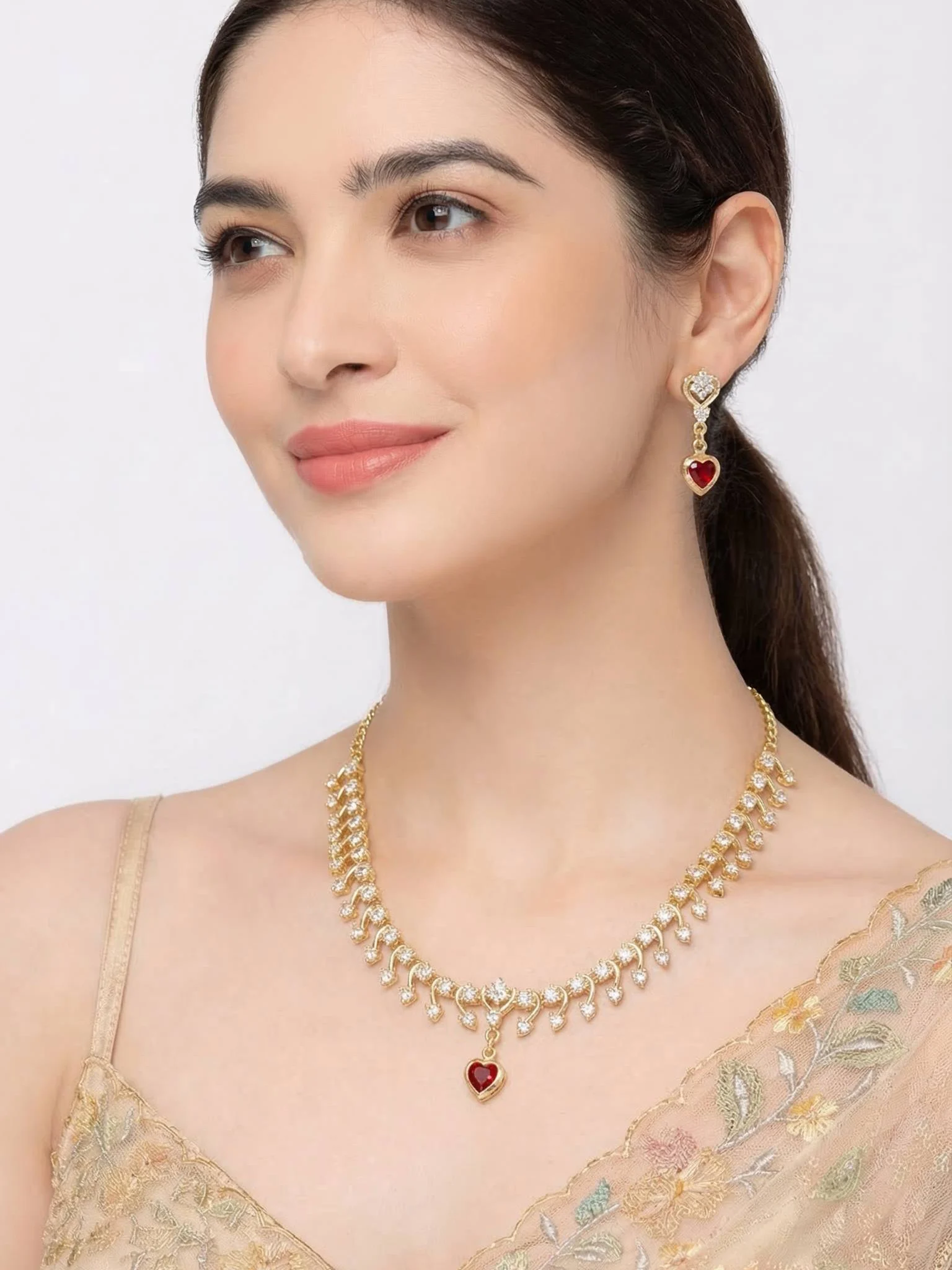 Sparkle Gold Necklace Set - Image 7