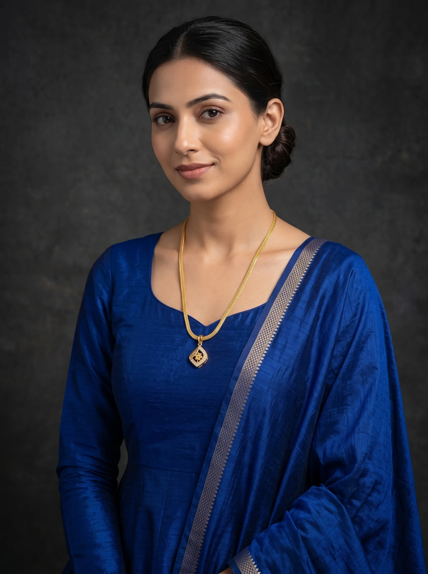 Celeste Gold Pendant Necklace - Image 2