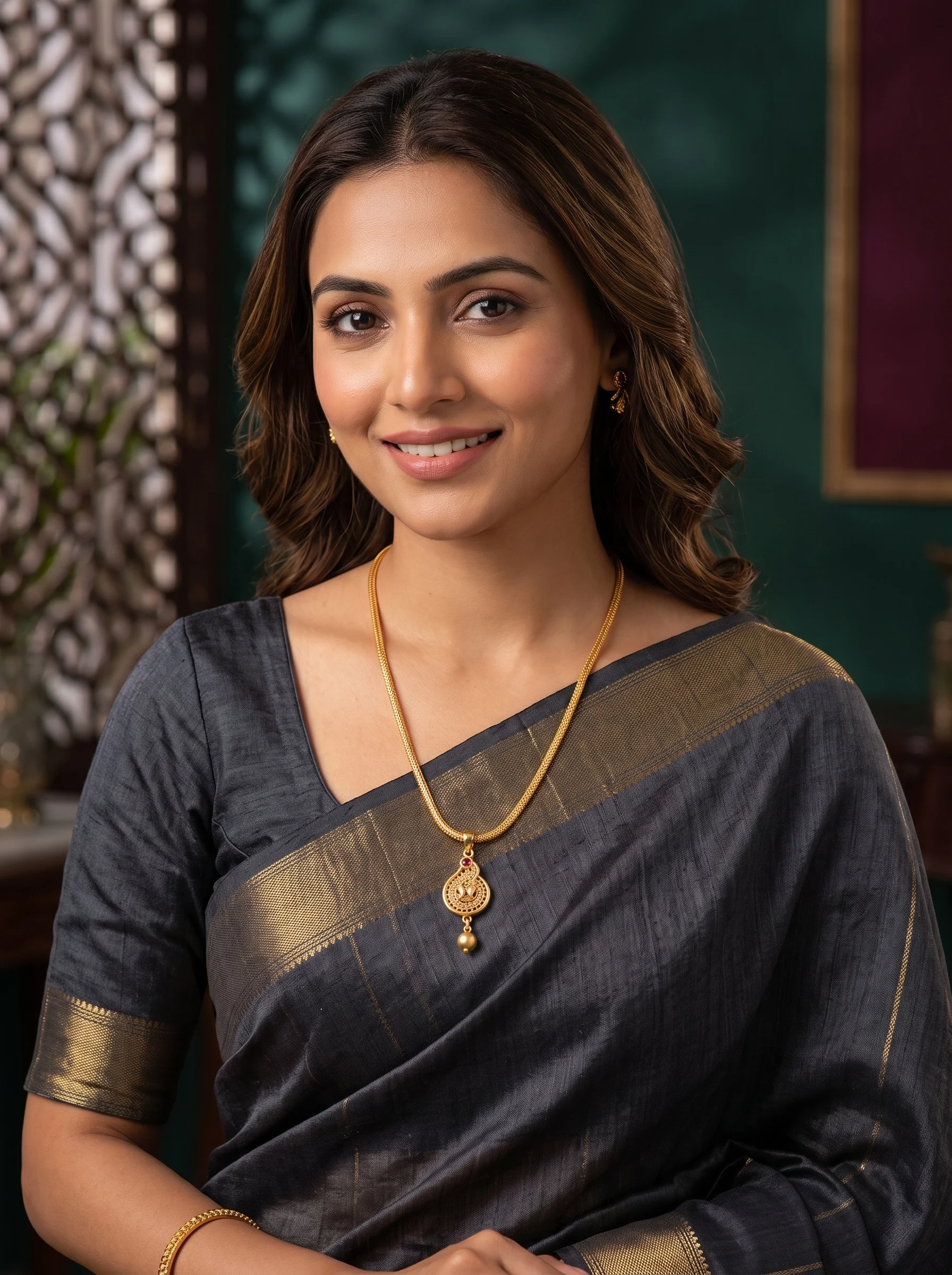 Elegant Gold Pendant Chain - Image 3