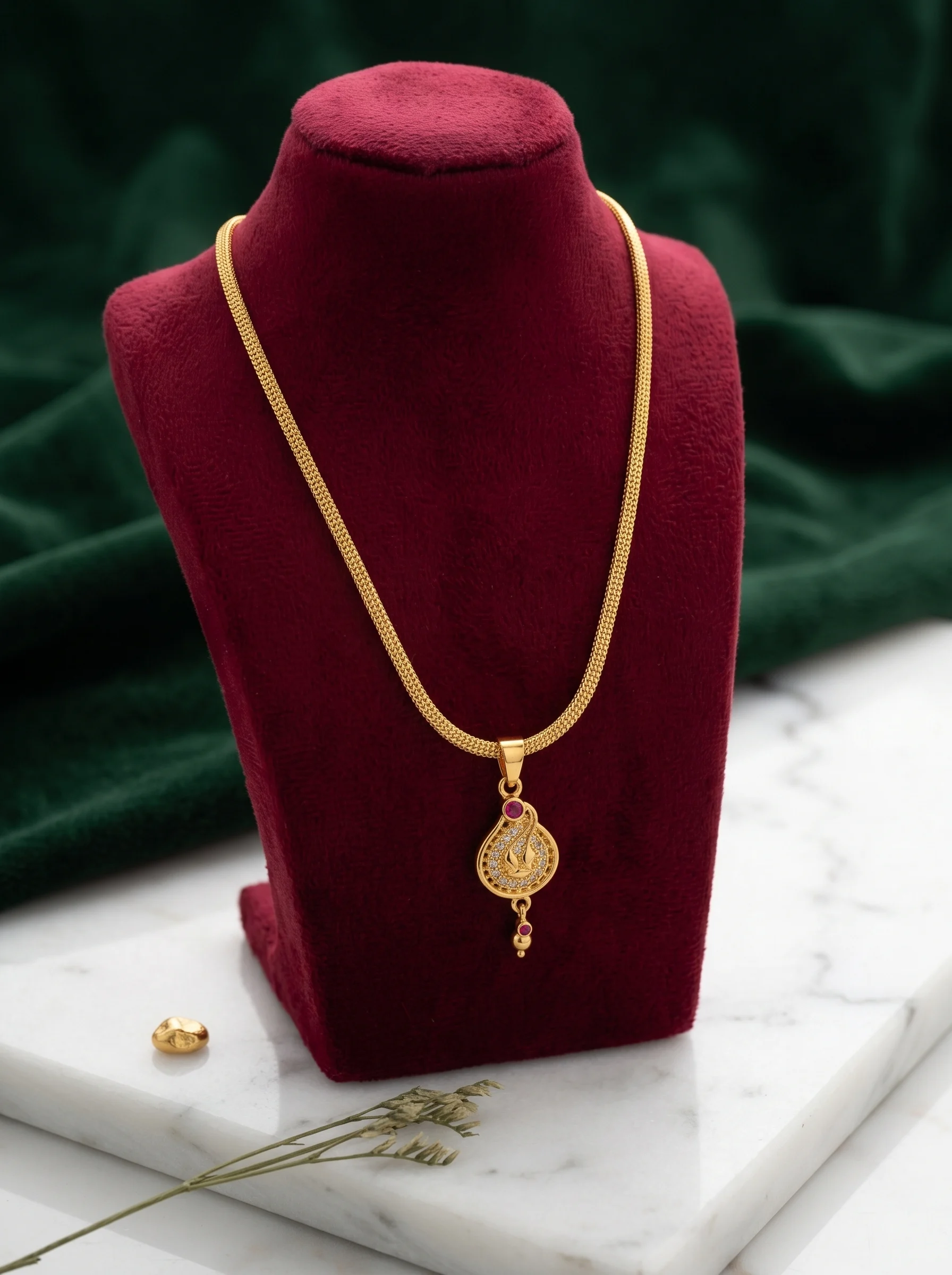 Elegant Gold Pendant Chain - Image 4