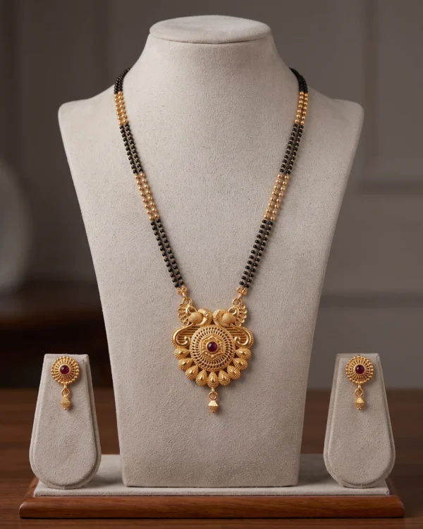 Antique Floral Designer Mangalsutra Set