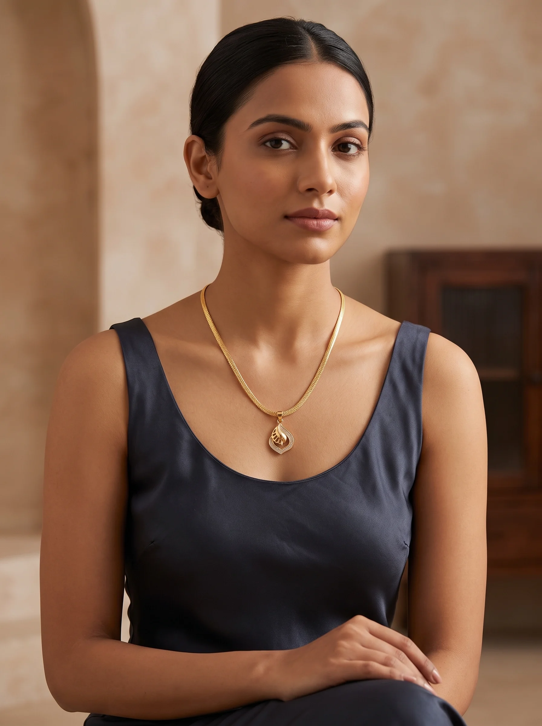 Fine Gold Pendant Necklace - Image 4