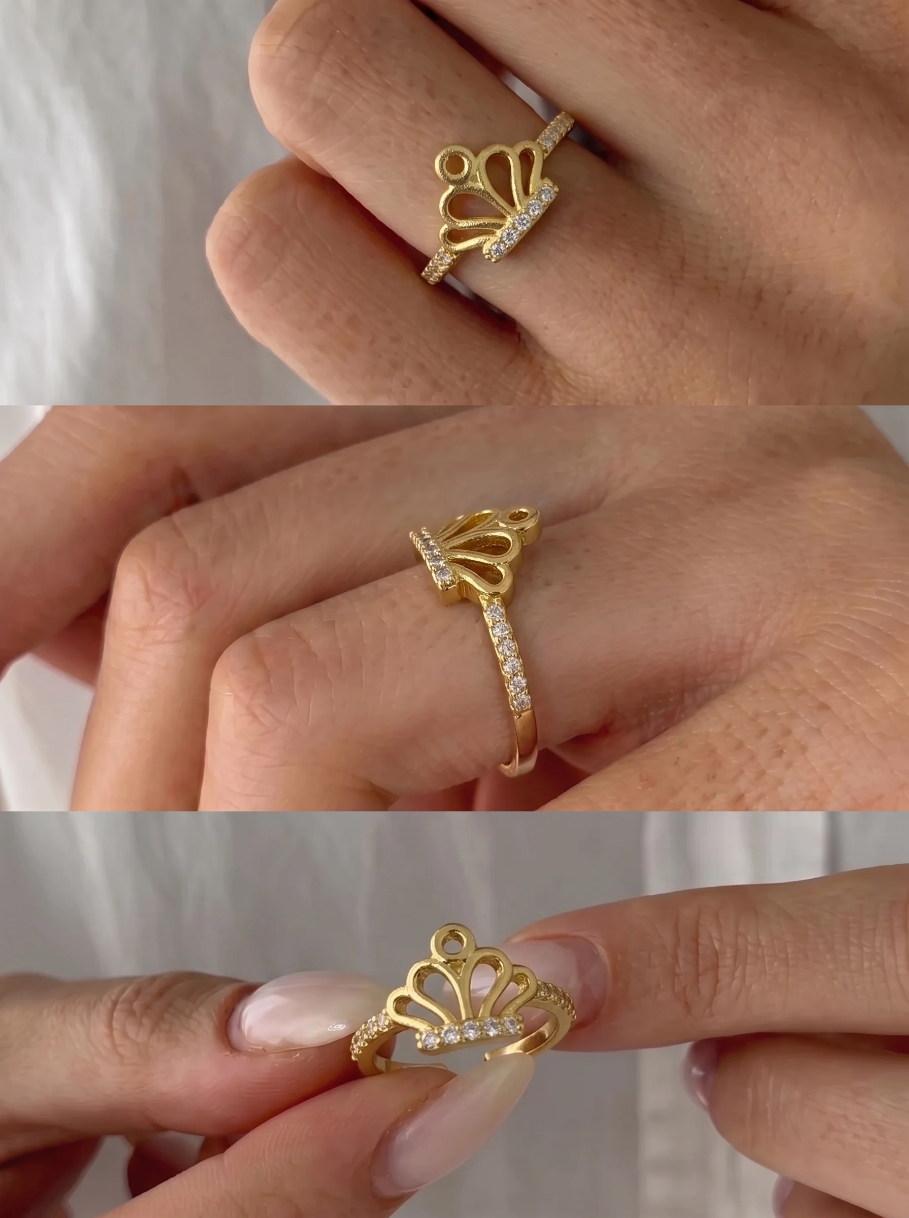 Royal Crown Adjustable Ring - Image 5