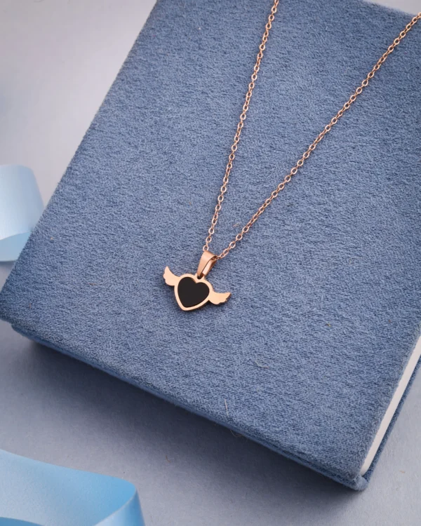 Rose Gold Heart Chain Pendant