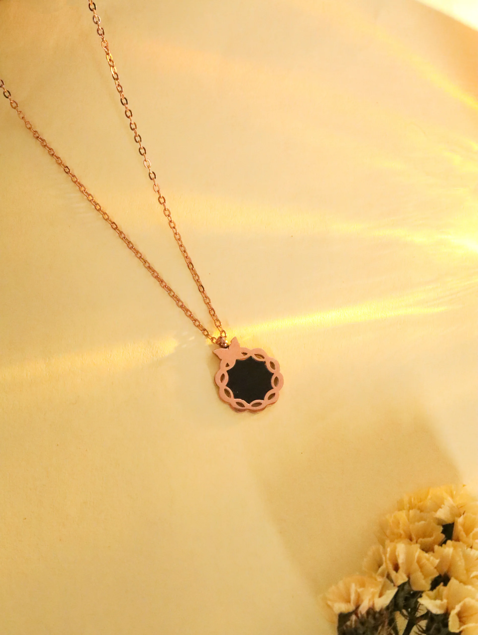 Rose Gold Daily Wear Pendant - Image 2