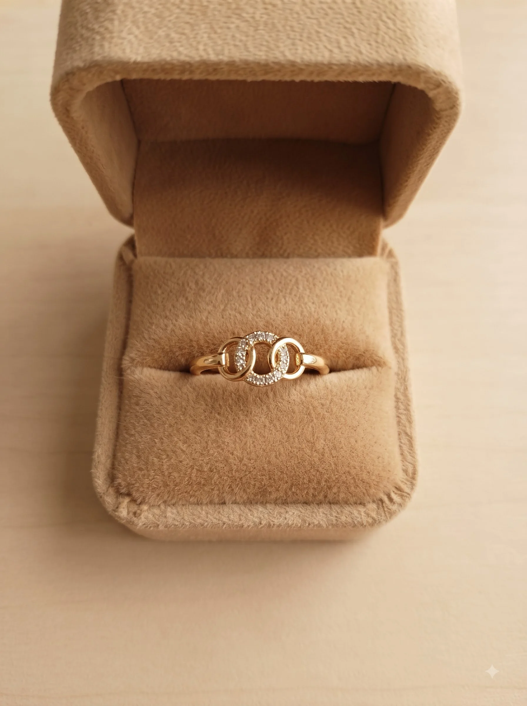 Crystal Infinity Gold Ring - Image 5